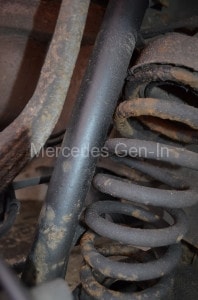 Mercedes E class Front Spring Perch Failure