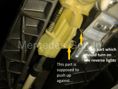 Mercedes Vito W639 Reverse Lamp Switch Adjustment 6